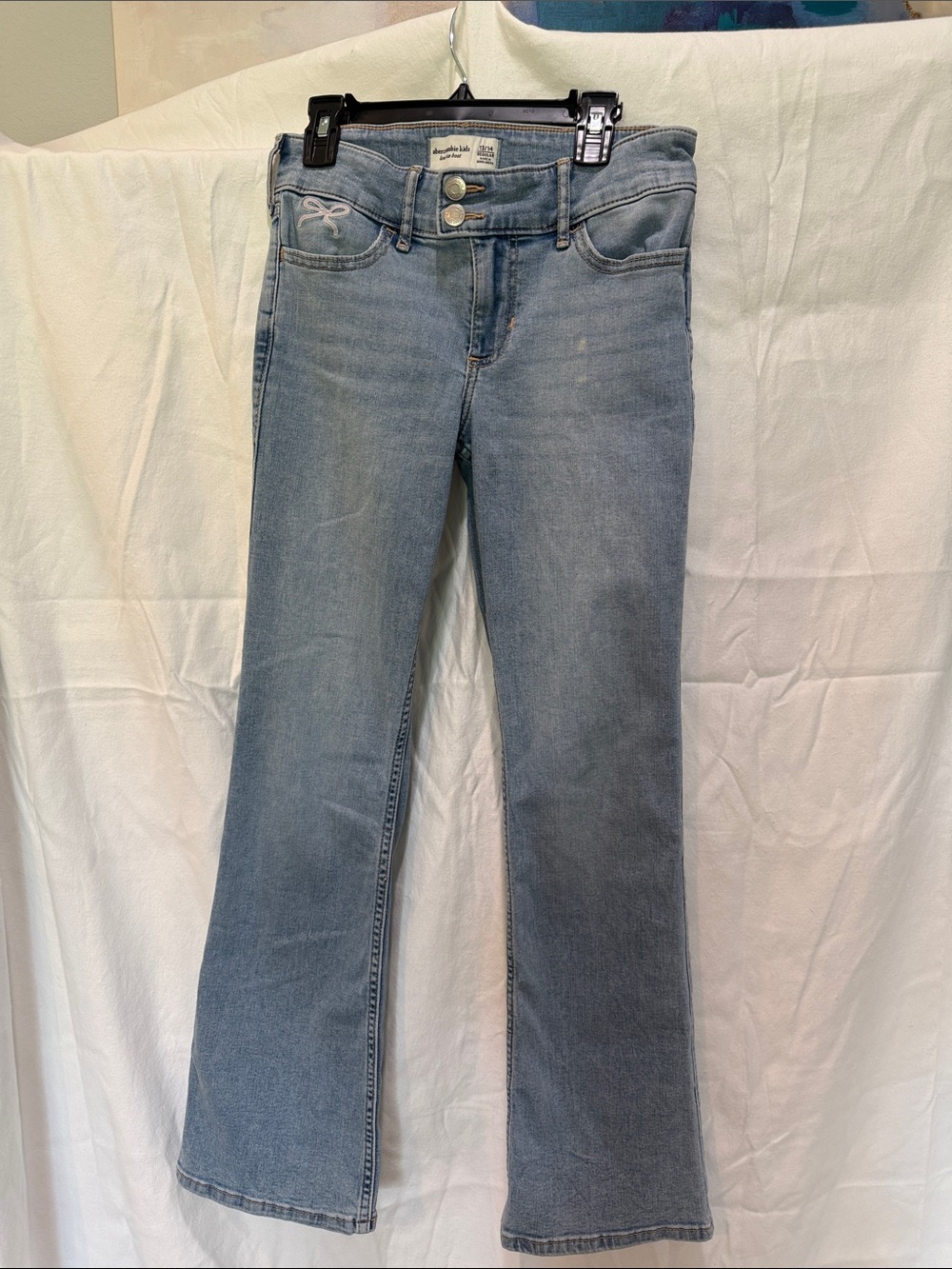 abercrombie kids Light Blue Flare Jeans